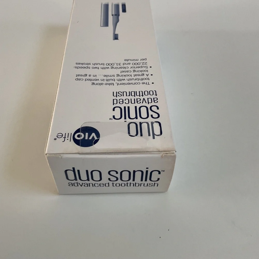 VIOLIFE Duo Sonic Advanced Battery Operated Toothbrush For Home And Travel NEW